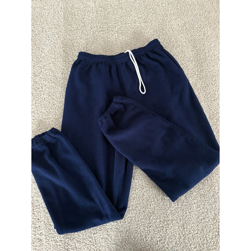 Vtg 90s Russell Athletic Sweatpants Mens Large Navy Blue Fleece USA Made